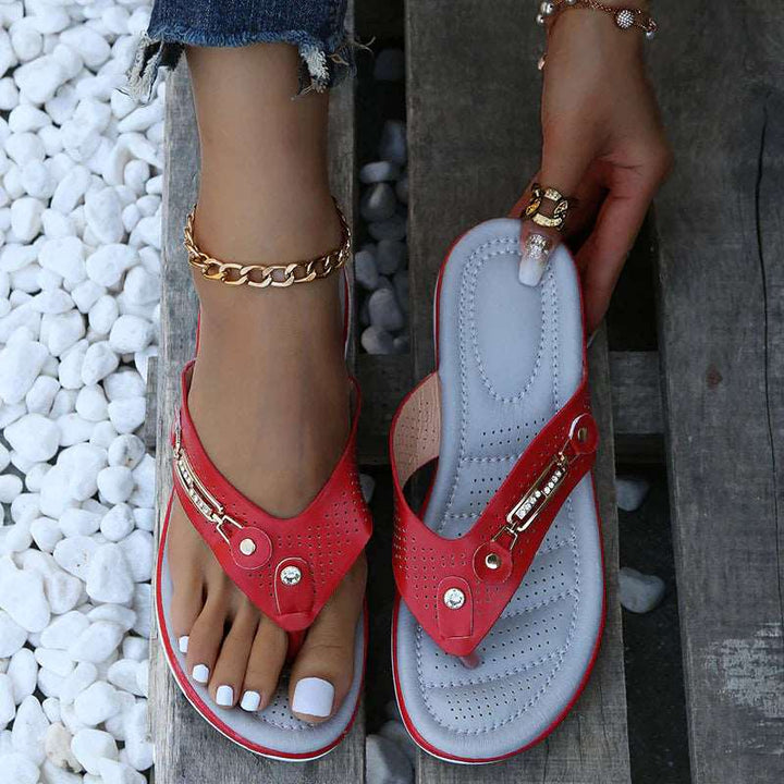 Orthopaedic Flip-Flops – Marisole-White-4.5-State of Style