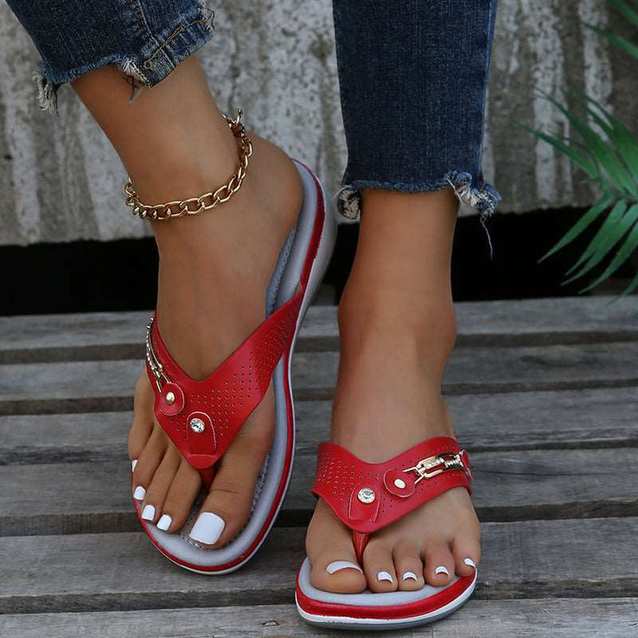 Orthopaedic Flip-Flops – Marisole-White-4.5-State of Style