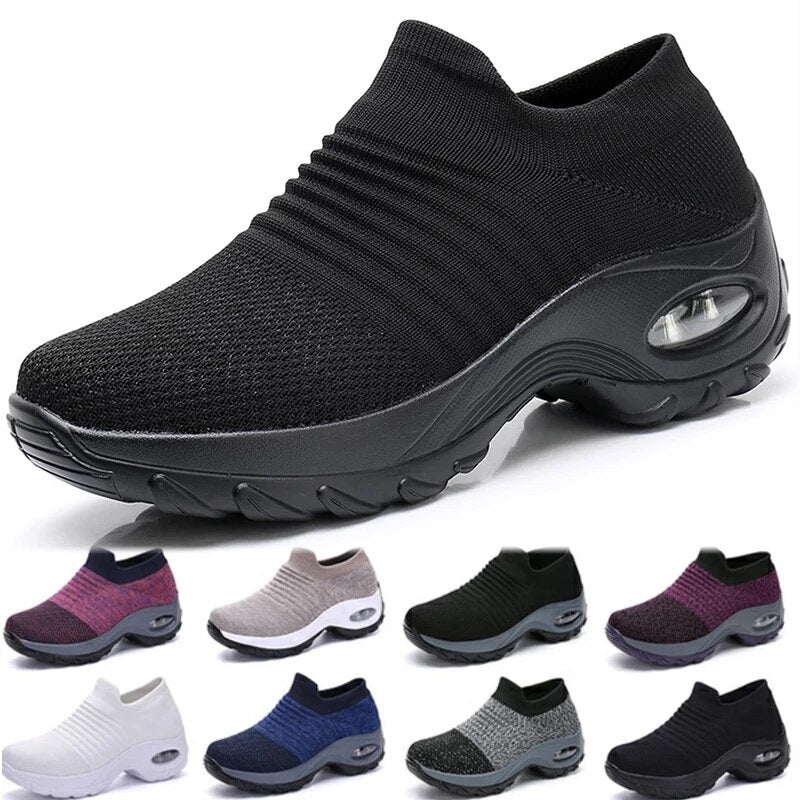 Orthopaedic Hypersoft Running Shoes for Women – Eliana-Black-3-State of Style