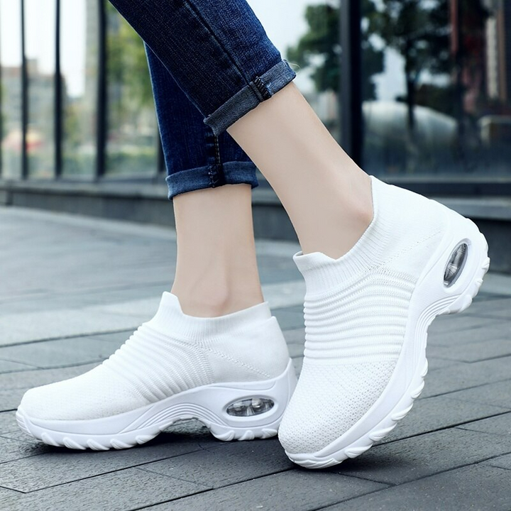 Orthopaedic Hypersoft Running Shoes for Women – Eliana-White-3-State of Style