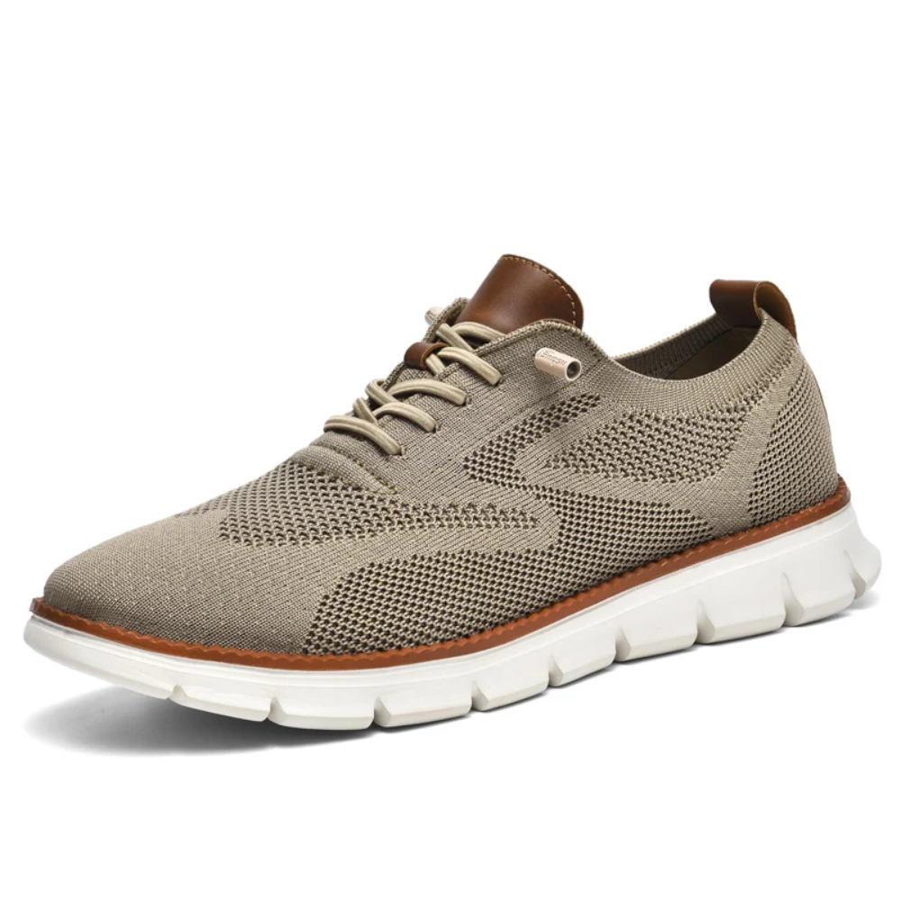 Orthopaedic Knitted Men's Sneakers – Bram-7-White-State of Style