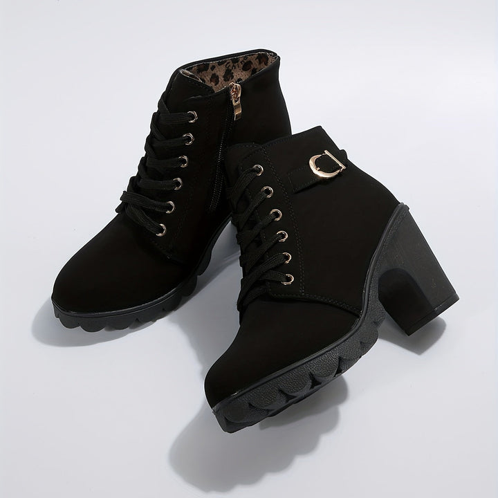 Orthopaedic Ladies Ankle Boots – Celesta-Black-4.5-State of Style