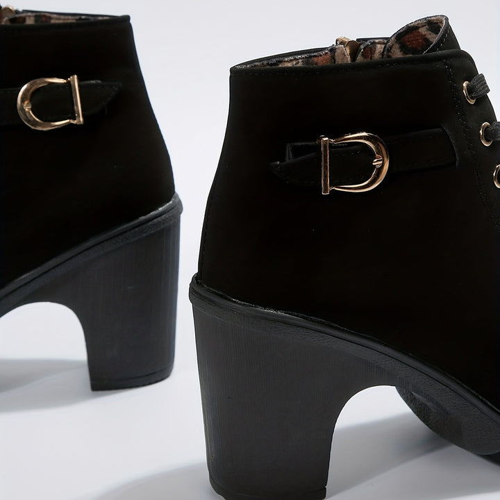 Orthopaedic Ladies Ankle Boots – Celesta-Black-4.5-State of Style