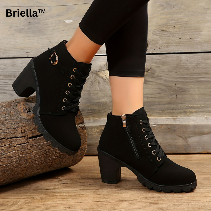 Orthopaedic Ladies Ankle Boots – Celesta-Black-4.5-State of Style