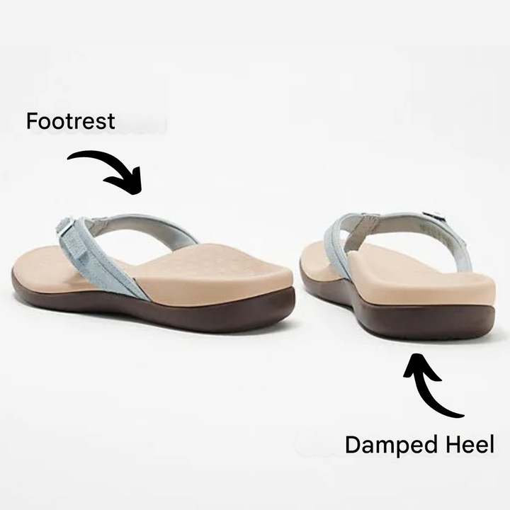 Orthopaedic Ladies Flip-Flops – Noor-4.5-Black-State of Style