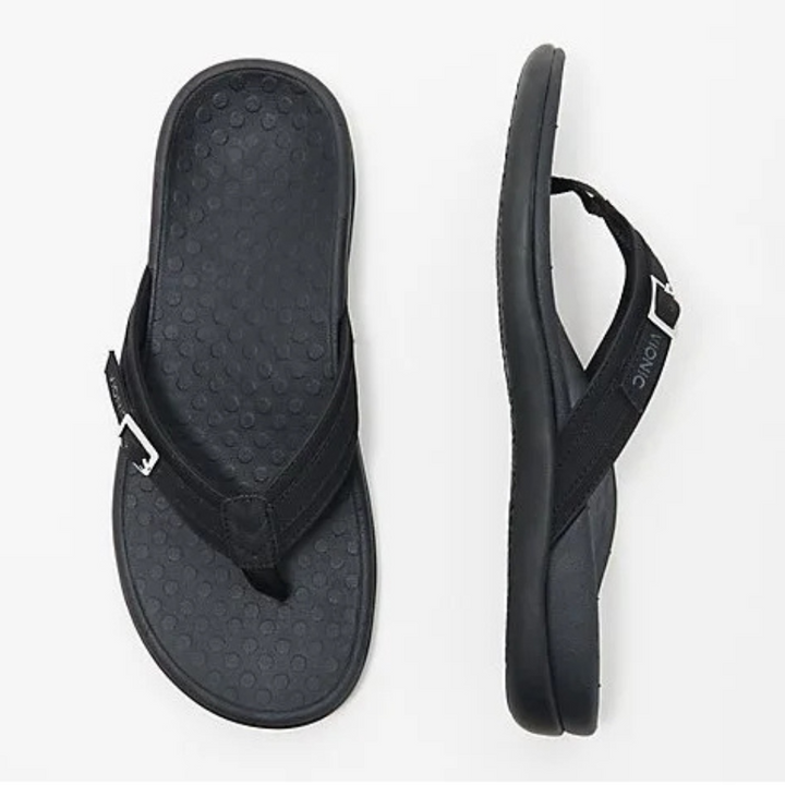 Orthopaedic Ladies Flip-Flops – Noor-4.5-Black-State of Style