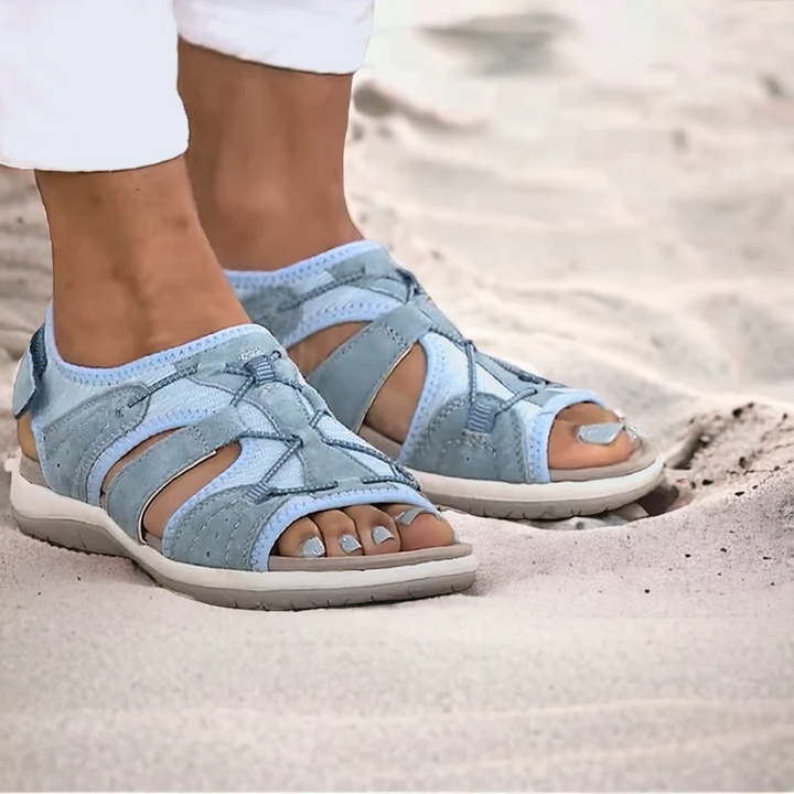 Orthopaedic Ladies Sandals - ComfortTrend-Light Blue-3.0-State of Style