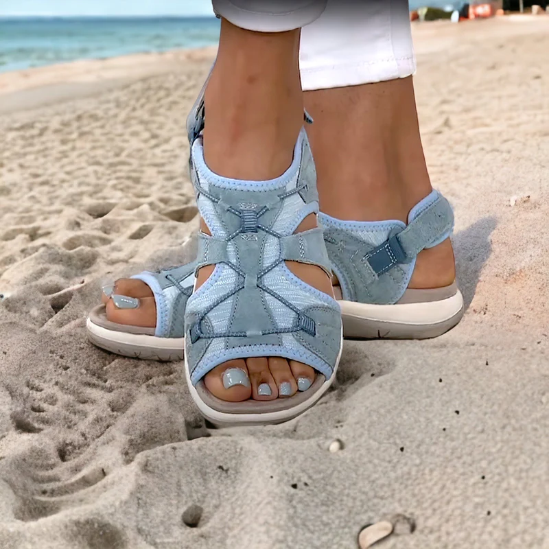 Orthopaedic Ladies Sandals - ComfortTrend-Light Blue-3.0-State of Style