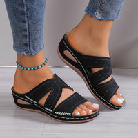 Orthopaedic Ladies Sandals – Liva-Black-4.5-State of Style