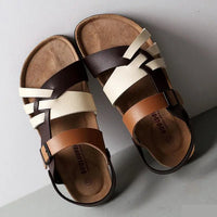 Orthopaedic Ladies Sandals – Noa-White Brown-4.5-State of Style