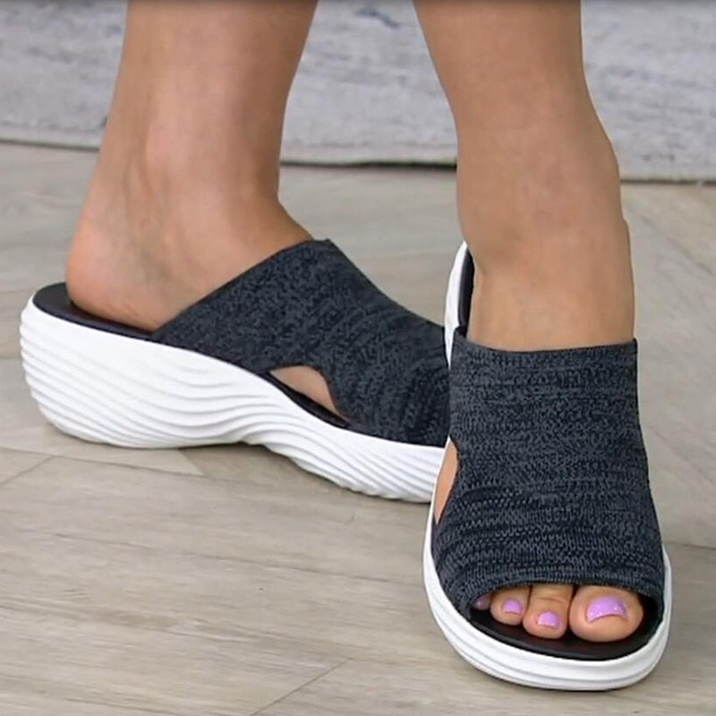 Orthopaedic Ladies Sandals - OrthoComfort-Black-3.0-State of Style