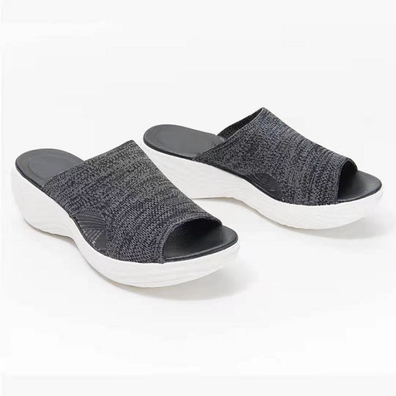 Orthopaedic Ladies Sandals - OrthoComfort-Black-3.0-State of Style