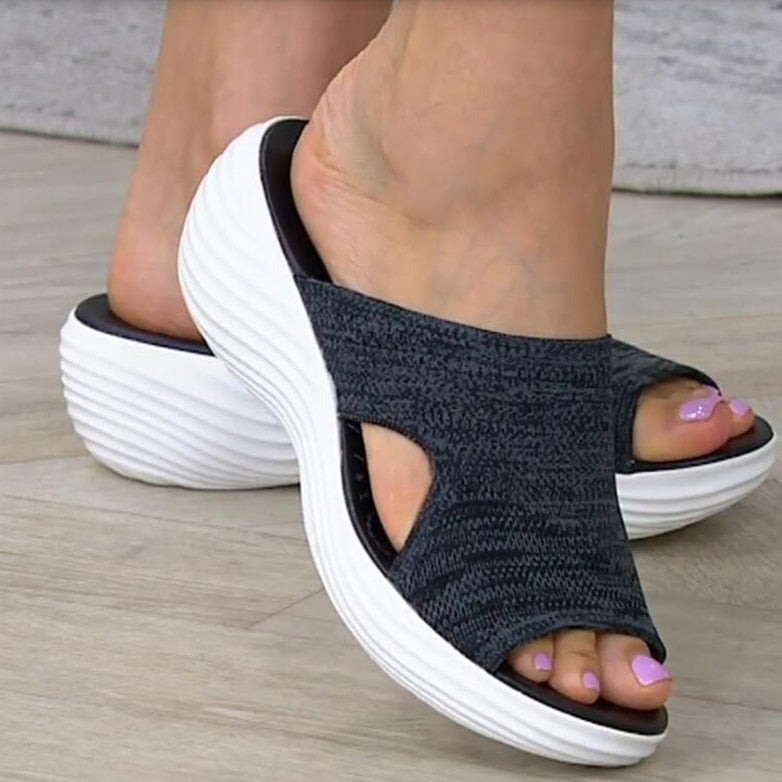 Orthopaedic Ladies Sandals - OrthoComfort-Black-3.0-State of Style