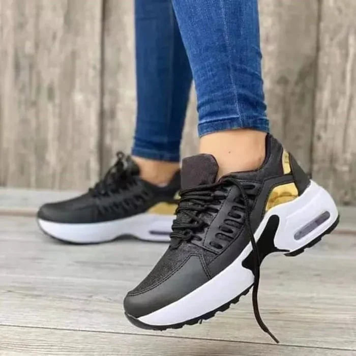 Orthopaedic Ladies' Sneakers - Livia-Black-4.5-State of Style