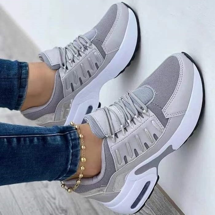Orthopaedic Ladies' Sneakers - Livia-Grey-4.5-State of Style