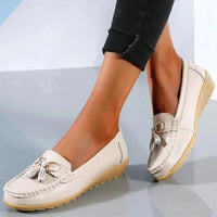 Orthopaedic Leather Loafers – Isabella-Khaki-4.5-State of Style
