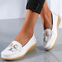 Orthopaedic Leather Loafers – Isabella-White-4.5-State of Style