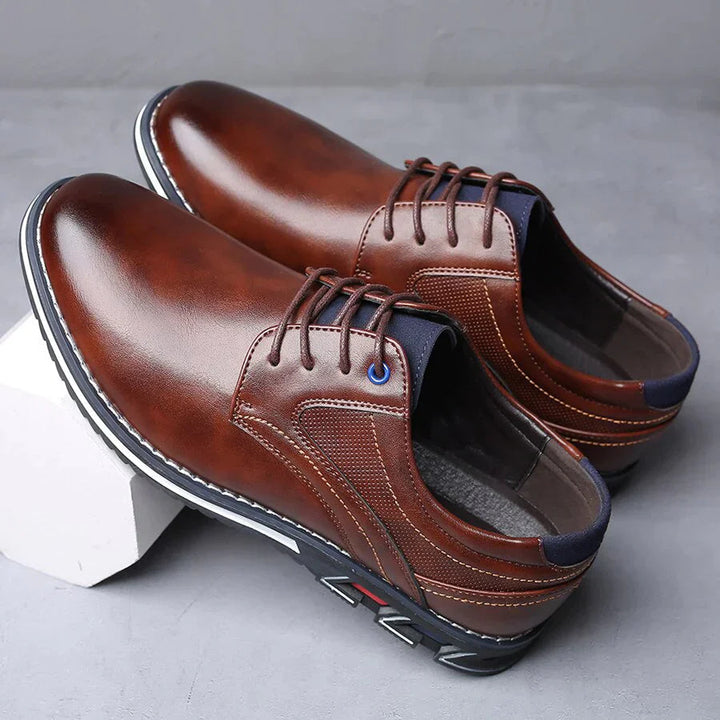 Orthopaedic Leather Men's Shoes – Finn-Brown-7-State of Style