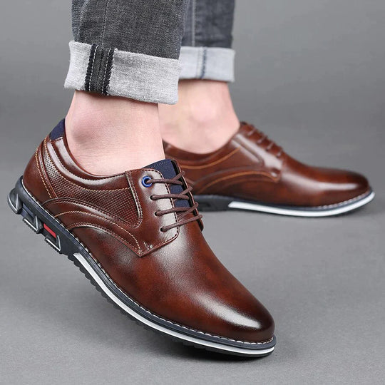 Orthopaedic Leather Men's Shoes – Finn-Brown-7-State of Style
