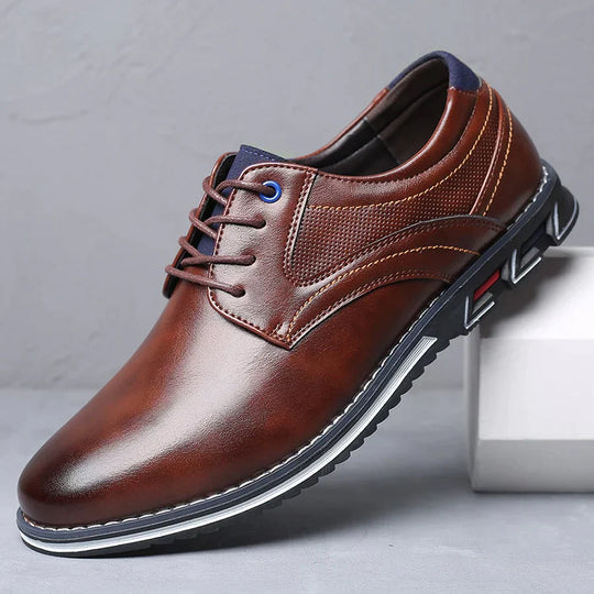 Orthopaedic Leather Men's Shoes – Finn-Brown-7-State of Style