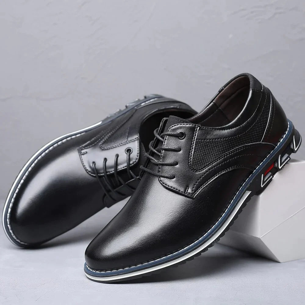Orthopaedic Leather Men's Shoes – Finn-Brown-7-State of Style