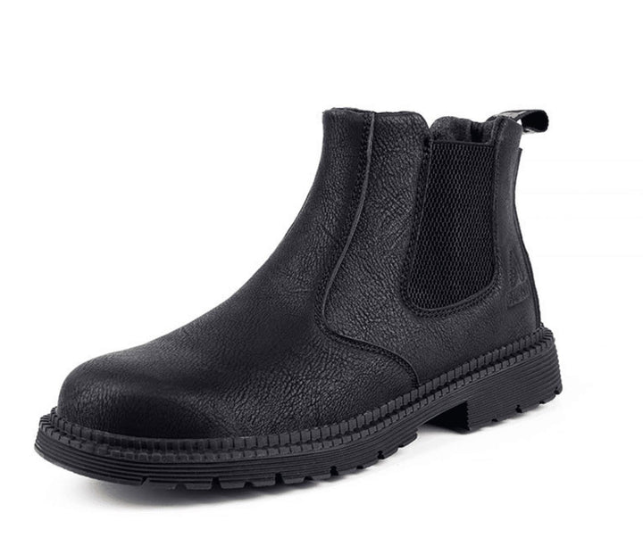 Orthopaedic Leather Safety Boots for Men - Matthias-Black-6-State of Style