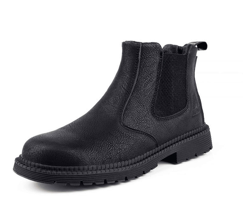 Orthopaedic Leather Safety Boots for Men - Matthias-Black-6-State of Style