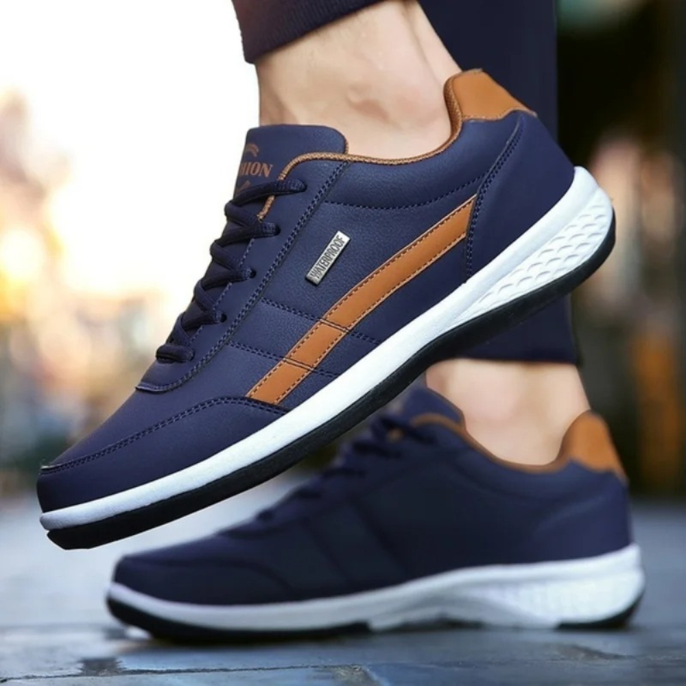 Orthopaedic Leather Shoes | Ultimate Comfort and Support-Blue-5.0-State of Style