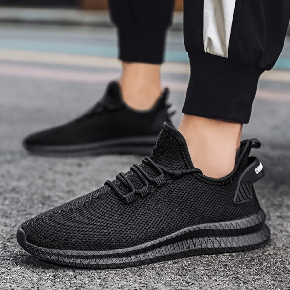Orthopaedic Men's Shoes | Lightweight and Comfortable Design-Black-6.0-State of Style
