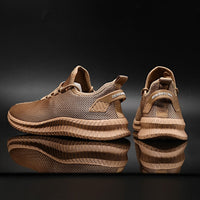 Orthopaedic men's sneakers with cushioning & posture support – Arvon-Khaki-6-State of Style