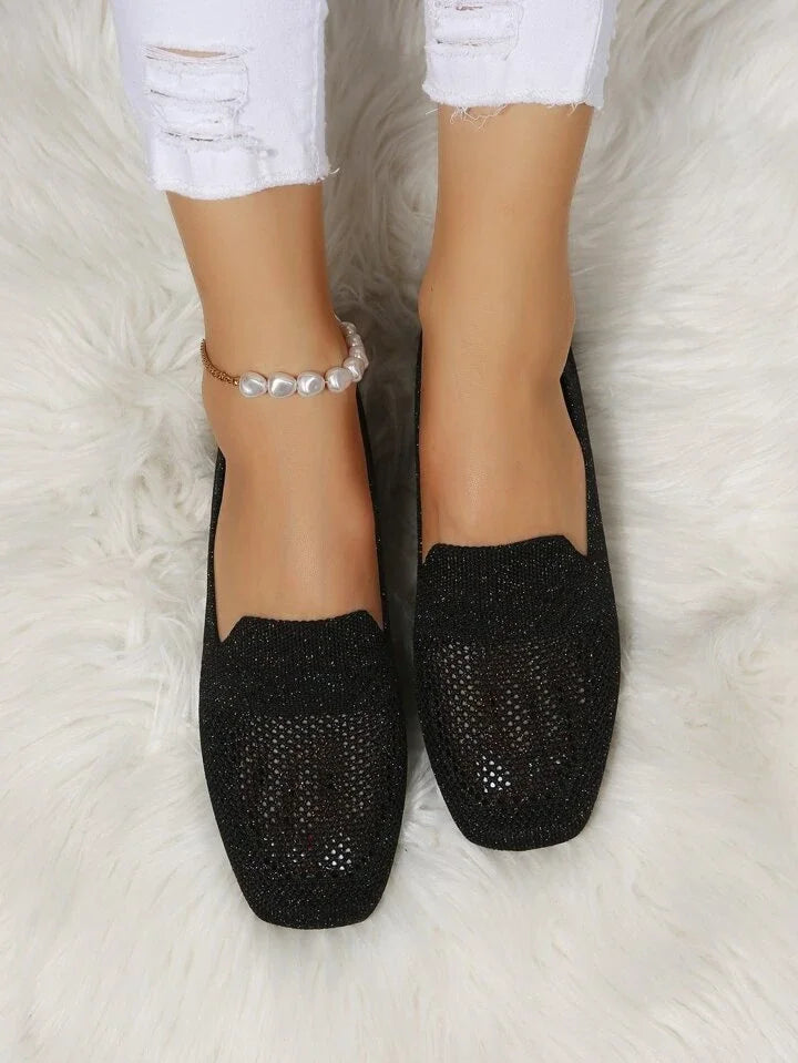 Orthopaedic Non-Slip Flat Shoes - Isabella-Black-3.0-State of Style