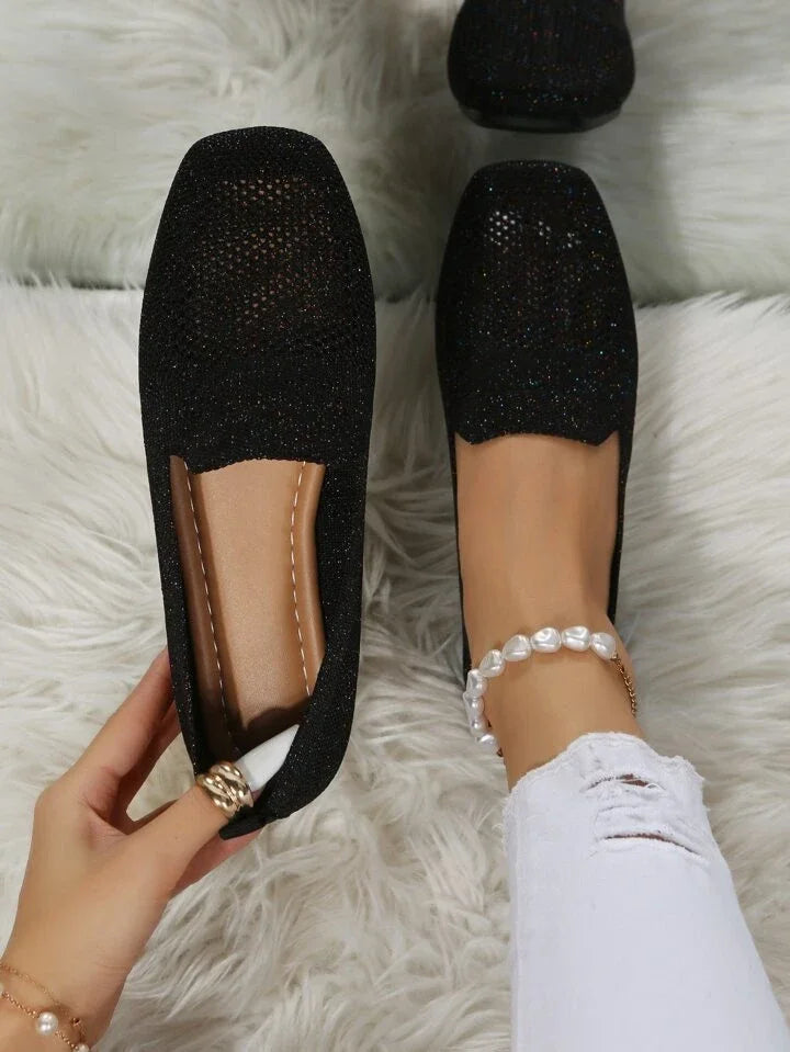 Orthopaedic Non-Slip Flat Shoes - Isabella-Black-3.0-State of Style