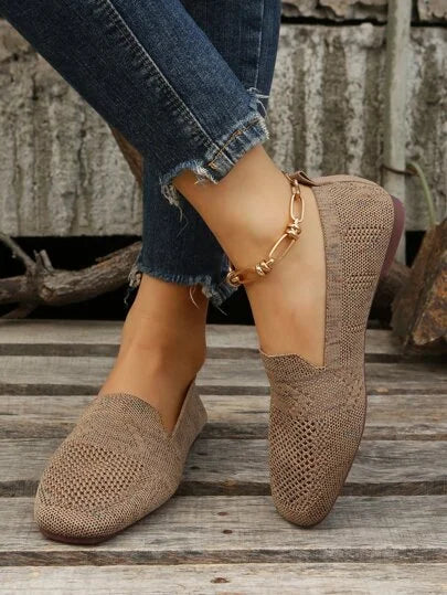 Orthopaedic Non-Slip Flat Shoes - Isabella-Khaki-3.0-State of Style