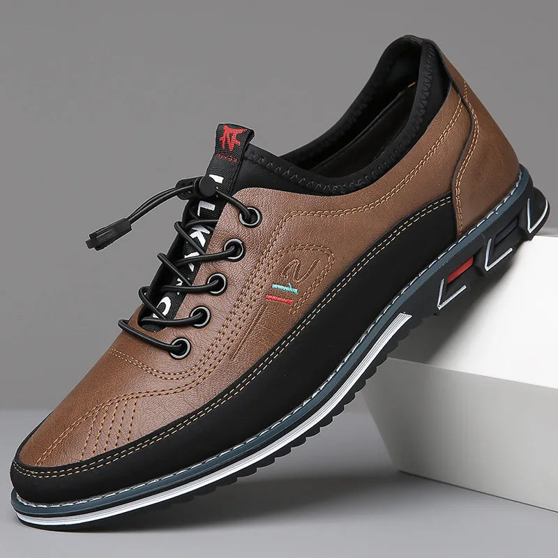 Orthopaedic Oxford Men's Shoes - Elias-Dark Brown-5.0-State of Style