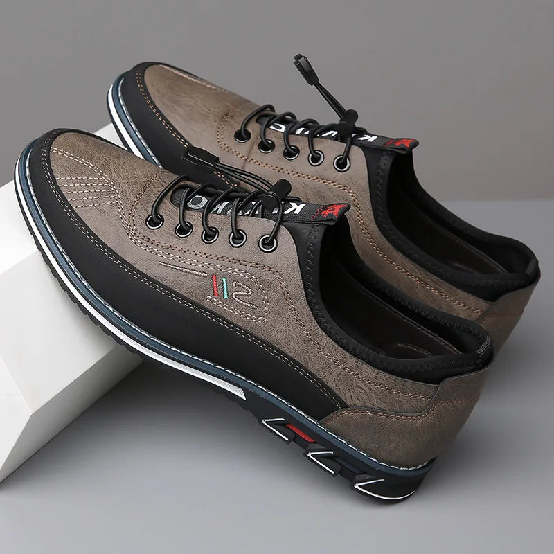 Orthopaedic Oxford Men's Shoes - Elias-Khaki-5.0-State of Style