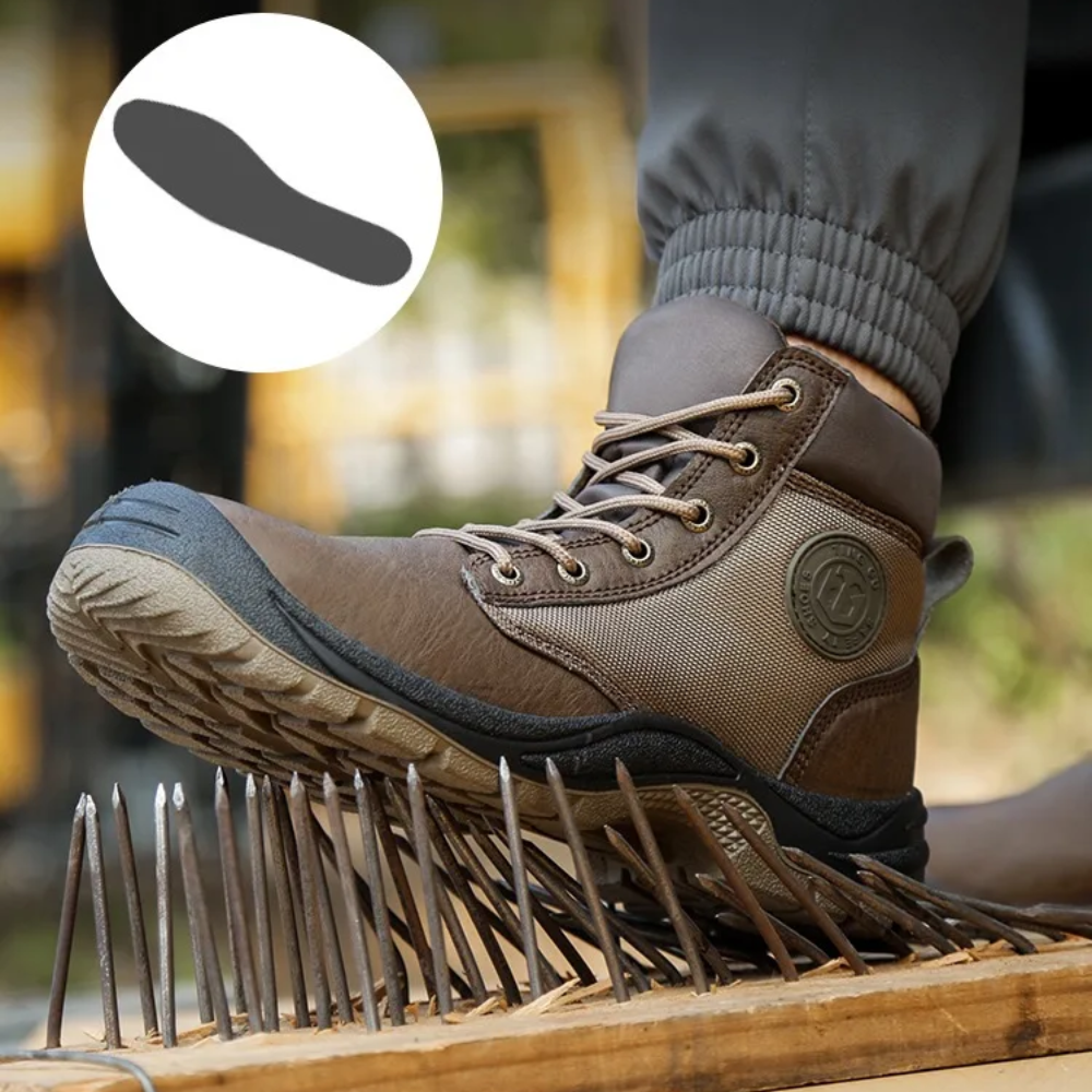 Orthopaedic Safety Boots with Steel Toe - SafeStep Pro-6-Brown-State of Style