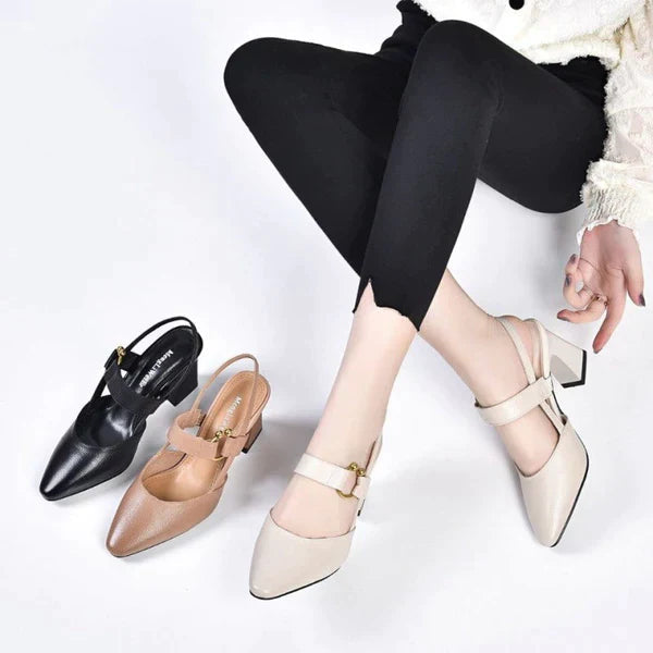 Orthopaedic Sandals with Heel – Vionna-Beige-4.5-State of Style