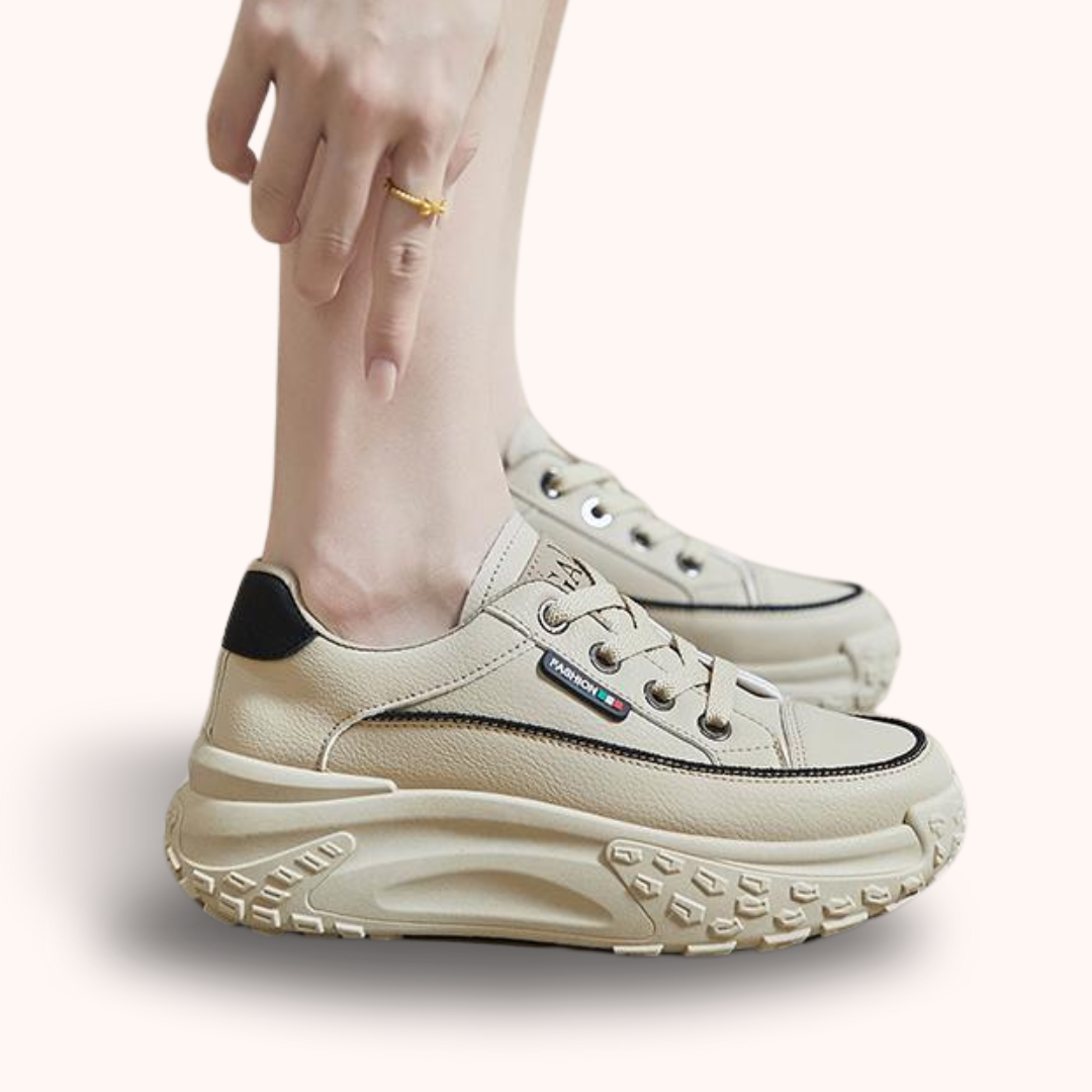 Orthopaedic Shoes for Daily Comfort - FlexiStep-Khaki-4.5-State of Style