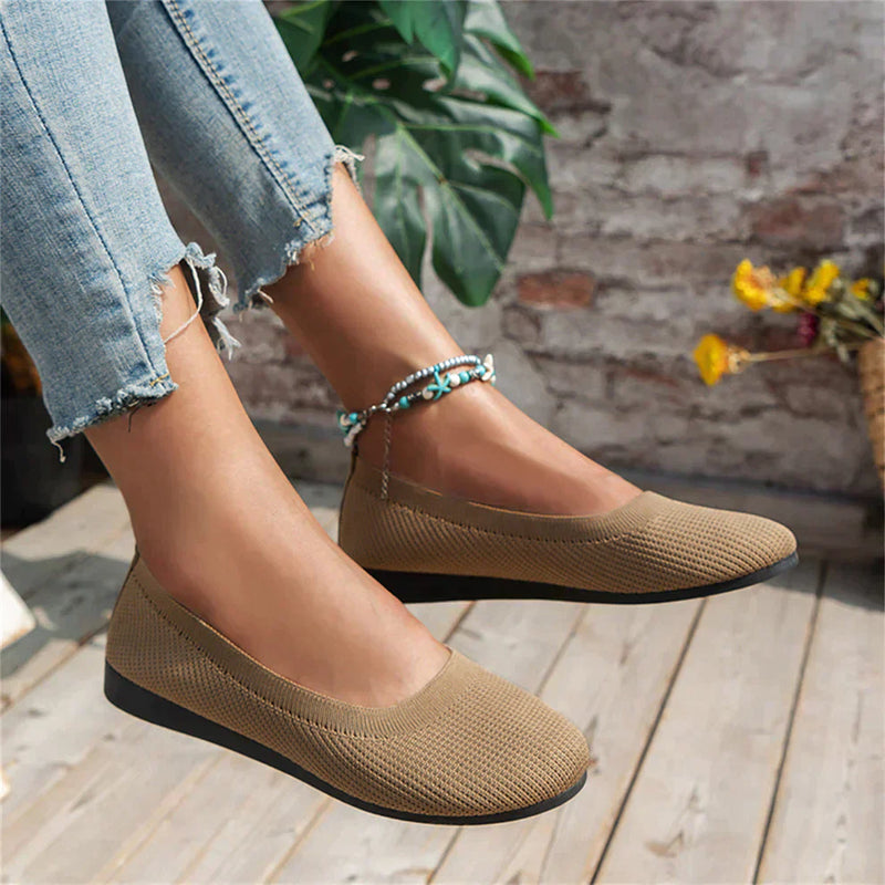 Orthopaedic Slip-On Shoes - Lupine-Khaki-5-State of Style