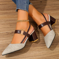 Orthopaedic Stylish Heels – Gabrielle-Grey white-3-State of Style