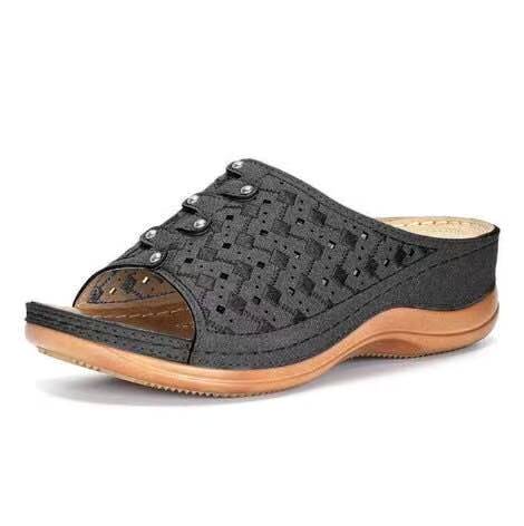 Orthopaedic Support Sandals - OrthoFlex-Black-3.0-State of Style