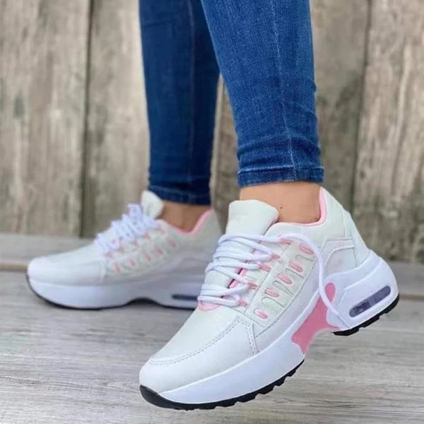 Orthopaedic SupportStep Shoes – Comfortable & Stylish Everyday Wear-White/Pink-4.5-State of Style