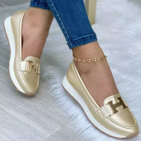 Orthopaedic Trendy Women's Shoes - Mirella-Light Gold-35-State of Style