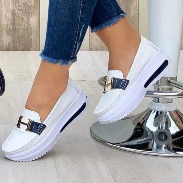 Orthopaedic Trendy Women's Shoes - Mirella-White-35-State of Style