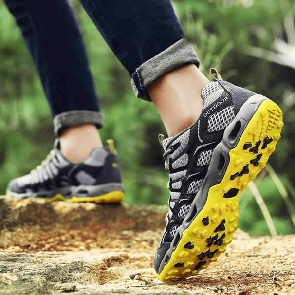 Orthopaedic Unisex Walking Shoes - Finn-Grey-3.5-State of Style