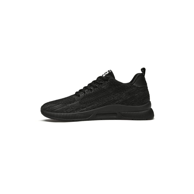 Orthopaedic Wedge Sneakers - Maxim-Black-6-State of Style