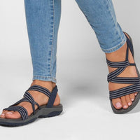 Orthopaedic Women's Sandals - Isabella-Black-5-State of Style