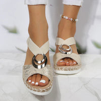 Orthopaedic Women's Sandals - Valeria-Beige-5-State of Style