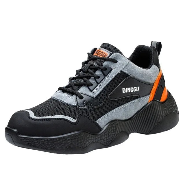 Orthopaedic Work Sneakers - MaxProtect-Grey-Black-5.0-State of Style