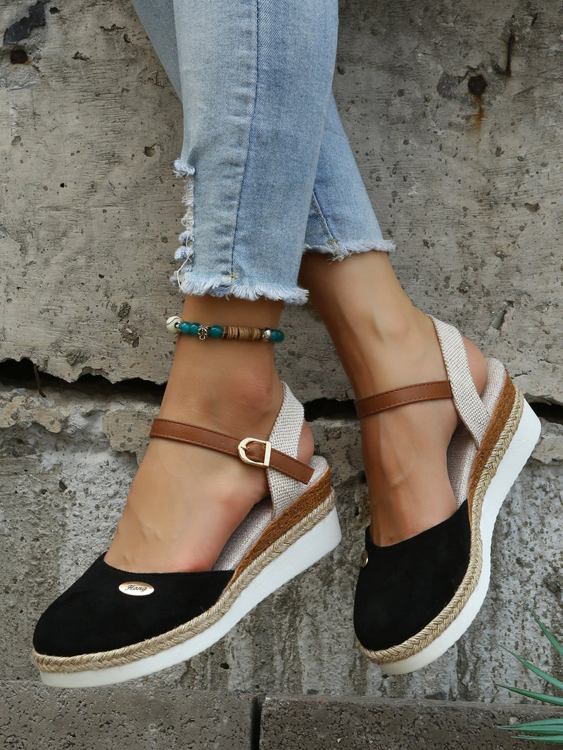Orthopedic Fashionable Brown Espadrilles - Livia-Black-36-State of Style